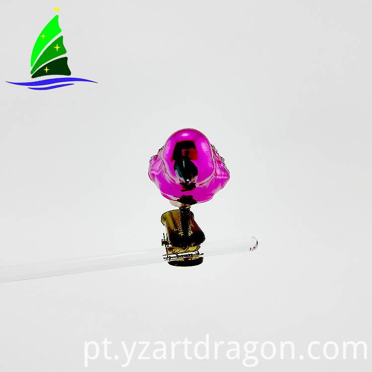 Figuras de animais artesanais de vidro de Natal enfeites de aves Handmade christmas glass animal figurines bird ornaments